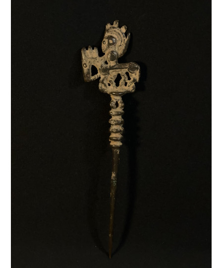 Pic à cheveux - Bandigui - Bronze dogon
