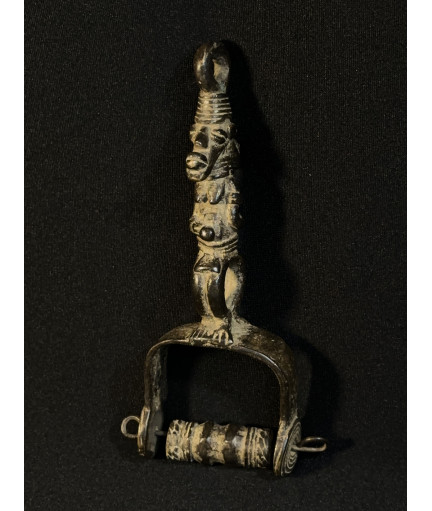 Poulie de métier à tisser - Bronze Koulango