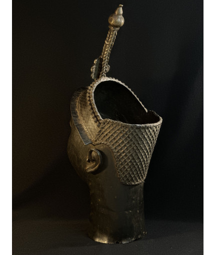 Tête de roi Ifé - Bronze Yorouba