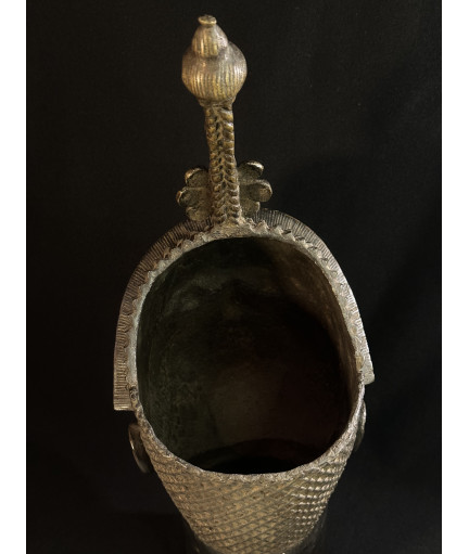 Tête de roi Ifé - Bronze Yorouba