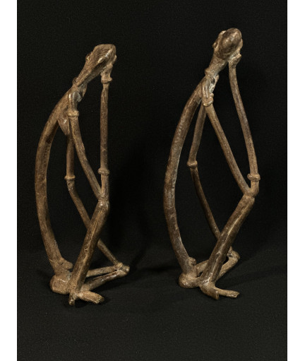 Couple de penseurs - Bronzes Dogon