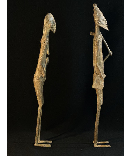 Couple d'agriculteurs - Bronzes Dogon