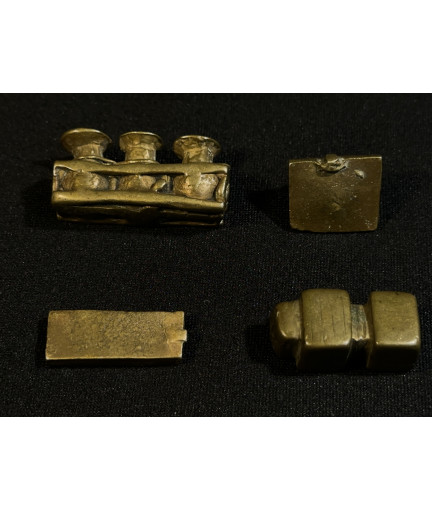Poids à peser l'or - Lot n°2 - 4 pièces - Bronzes Akan