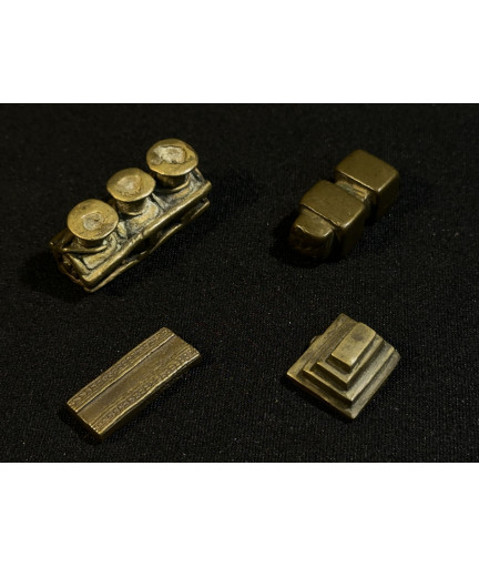 Poids à peser l'or - Lot n°2 - 4 pièces - Bronzes Akan