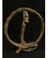 Couple d'ancêtres circulaires - Serpents Lébé - Bronzes Dogon