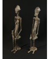 Couple d'anciens assis - Bronzes Dogon