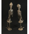 Couple d'anciens assis - Bronzes Dogon