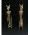 Couple de chefs agenouillés - Bronzes Djenné