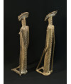 Couple Tellem - Hommes oiseaux - Bronzes Dogon