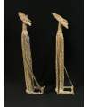 Couple Tellem - Hommes oiseaux - Bronzes Dogon
