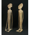 Couple Tellem - Hommes oiseaux - Bronzes Dogon