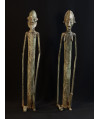 Couple de chefs assis - Bronzes Bambara