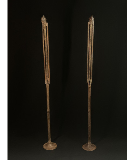 Couple de fétiches - Hamé - Bronzes Bobo