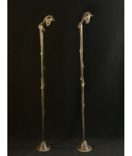 Couple de fétiches - Hamé - Bronzes Bobo