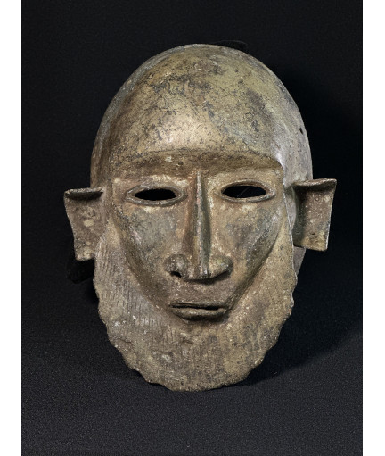 Masque masculin - Bronze d'inspiration Dan