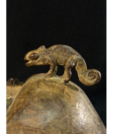 Masque masculin - Bronze d'inspiration Dan