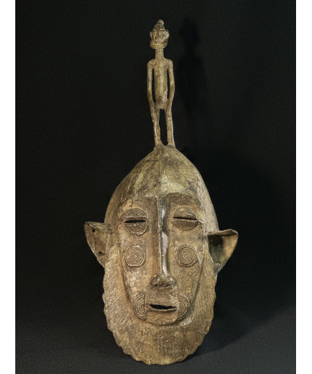 Masque masculin - Bronze Yahouré