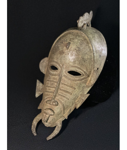 Masque kpélyé - Bronze Sénoufo