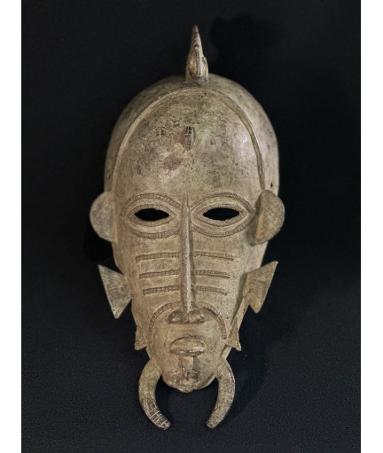 Masque kpélyé - Bronze Sénoufo