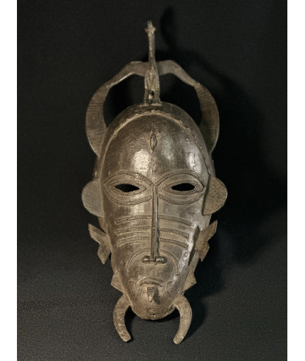 Masque kpélyé - Bronze Sénoufo