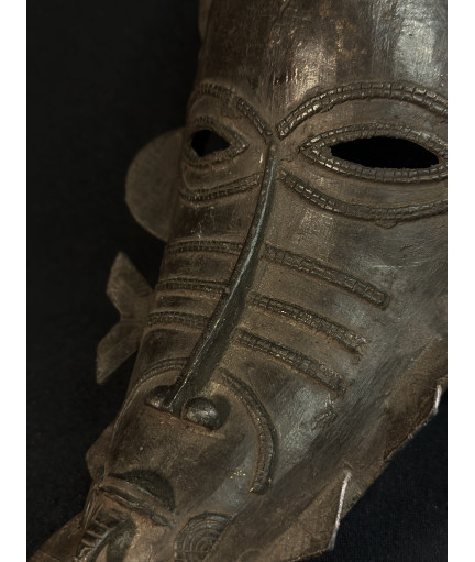 Masque kpélyé - Bronze Sénoufo