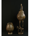Pots à onguents superposés - Bronze Dogon