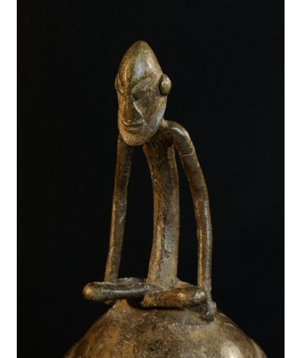 Pots à onguents superposés - Bronze Dogon