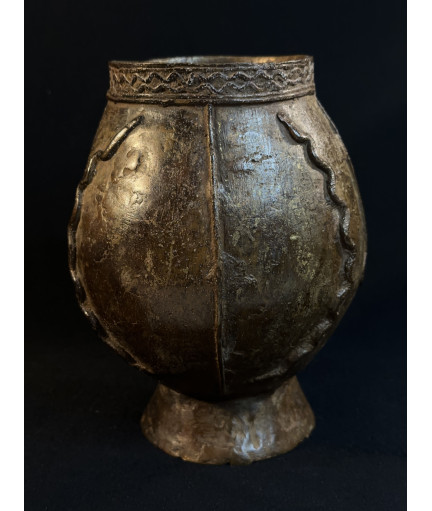 Pots à onguents superposés - Bronze Dogon