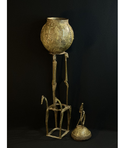 Pot à onguents - Bronze Dogon