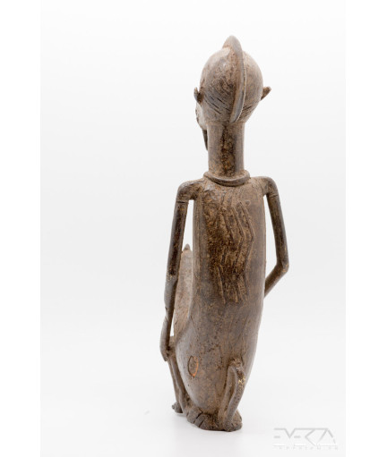 Couple d'hommes-singes - Fétiche - Bronze Bambara