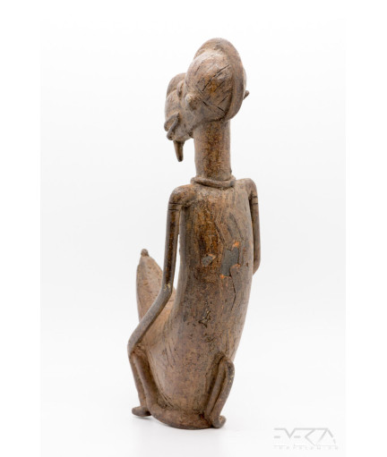 Couple d'hommes-singes - Fétiche - Bronze Bambara