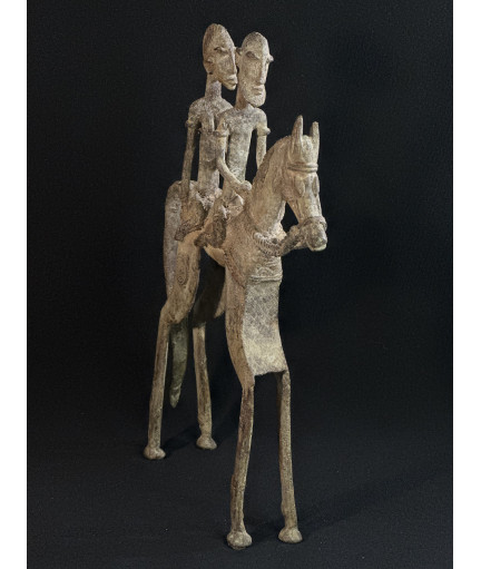 Couple de chefs - Cavaliers -Bronze Dogon