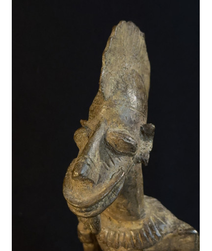 Couple d'hommes-singes - Fétiches - Bronzes Bambara