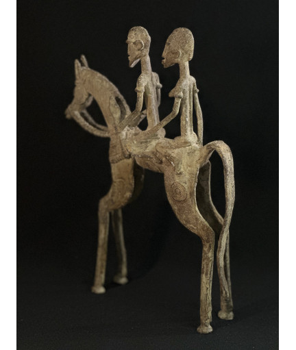 Couple de chefs - Cavaliers -Bronze Dogon