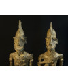Couple d'hommes-singes - Fétiches - Bronzes Bambara