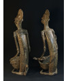 Couple d'hommes-singes - Fétiches - Bronzes Bambara