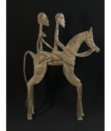 Couple de chefs - Cavaliers -Bronze Dogon