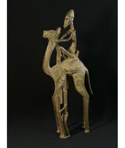 Chamelier Touareg et esclave Bela - Bronze Dogon