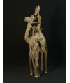 Chamelier Touareg et esclave Bela - Bronze Dogon