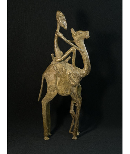 Chamelier Touareg et esclave Bela - Bronze Dogon