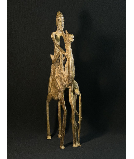 Chamelier Touareg et esclave Bela - Bronze Dogon