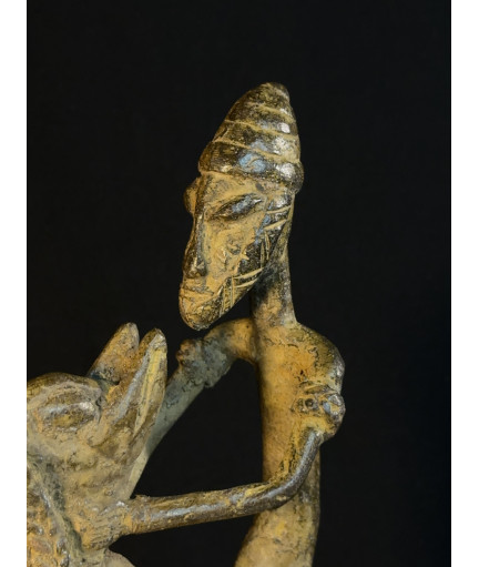 Chamelier Touareg et esclave Bela - Bronze Dogon
