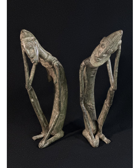 Couple de penseurs - Bronze Dogon