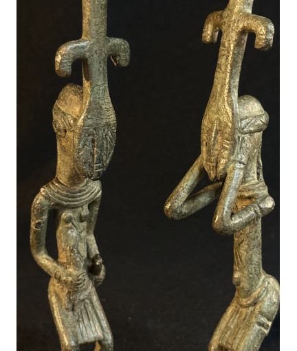 Paire de danseurs Kanaga - Bronzes Dogon