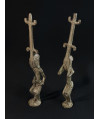 Paire de danseurs Kanaga - Bronzes Dogon