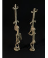Paire de danseurs Kanaga - Bronzes Dogon