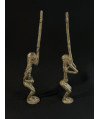 Paire de danseurs Kanaga - Bronzes Dogon