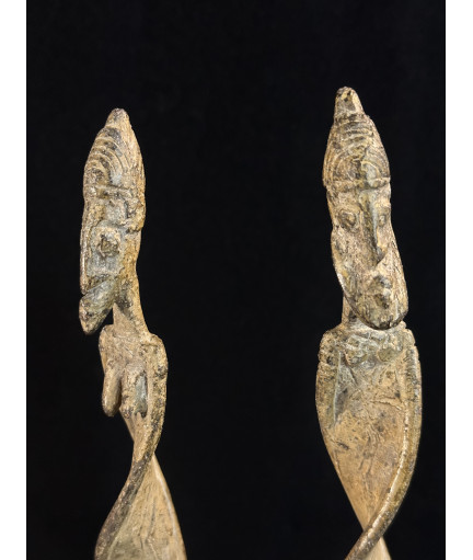 Couple d'ancêtres - Tourbillons - Bronzes Dogon
