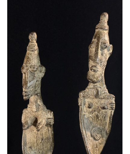Couple d'ancêtres - Tourbillons - Bronzes Dogon