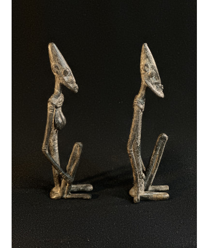 Couple de chefs - Bronze Dogon